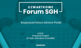 Czwartkowe Forum SGH: Bezpieczeństwo lekowe Polski